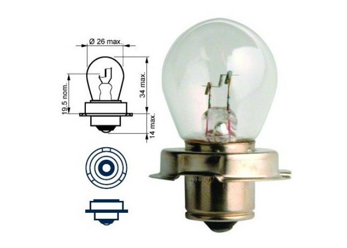 Bec far 12V15W S3 P26S